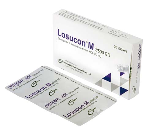 1604830345_1_Losucon-Tablets Amaryl M (Glimepiride & Metformin Hydrochloride) 2/500SR