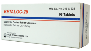 Lopressor (Metoprolol Tartrate) 25mg