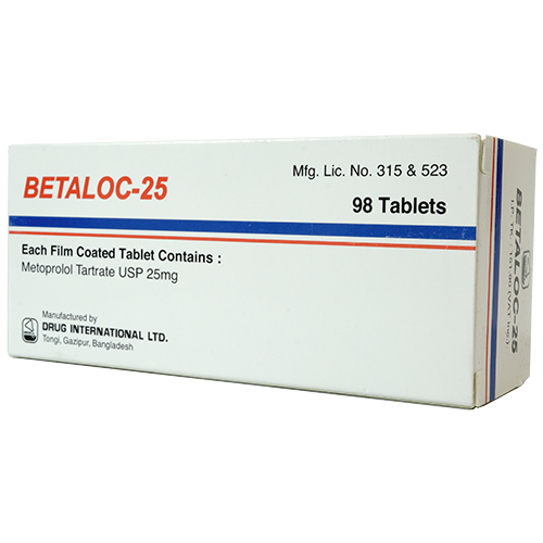 1744020309BETALOC-25 Lopressor (Metoprolol Tartrate) 25mg