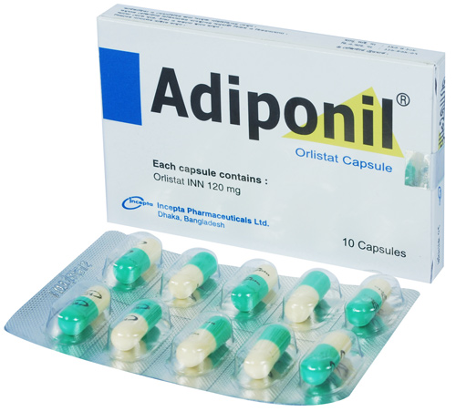 Adiponil Xenical (Orlistat) 120mg Capsules – Obesity and Weight Loss Treatment