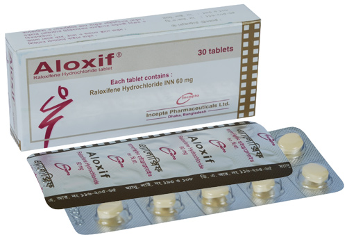 Aloxif Evista (Raloxifene) 60mg Tablets – Osteoporosis Treatment and Bone Health Therapy