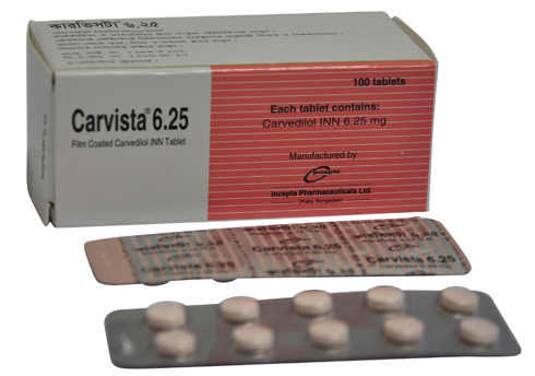 Carvista_6_25 Coreg (Carvedilol 6.25mg)