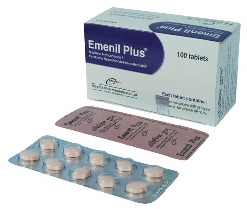 Emenil Plus Main (1) Antivert (Meclizine) 25mg