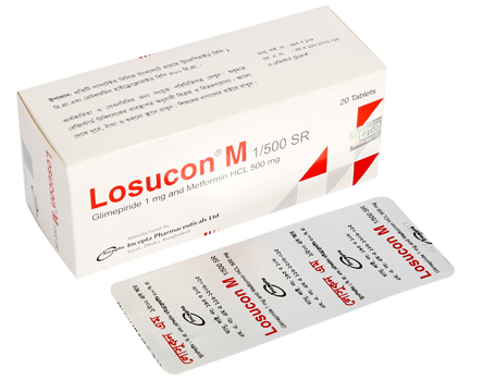 Losucon M 1 500 Main Amaryl M (Glimepiride & Metformin HCl) M 1/500 SR