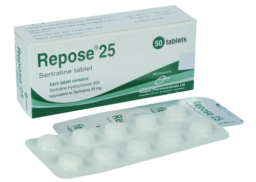 Repose-25 Zoloft (Sertraline) 25mg
