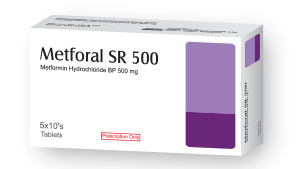 Glucophage SR (Metformin Sustained-Release) 500mg