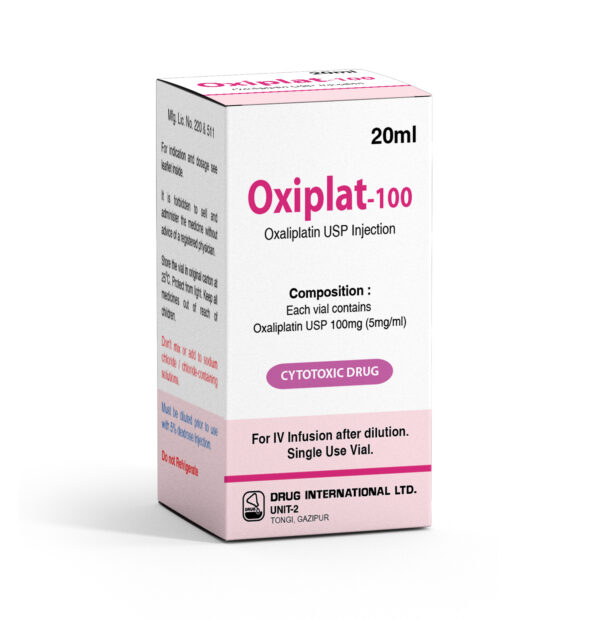 1546850038Oxiplat 100mg Injection- Carton Pic Eloxatin (Oxaliplatin) 100mg