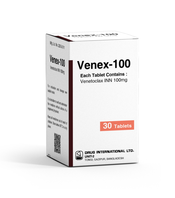 1643172723Venex-100-30 Tablet-Carton Pic Venclexta (Venetoclax) 100mg