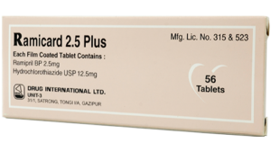 1744111158Ramicard 2.5 plus Tritace Plus (Ramipril + Hydrochlorothiazide) 2.5mg