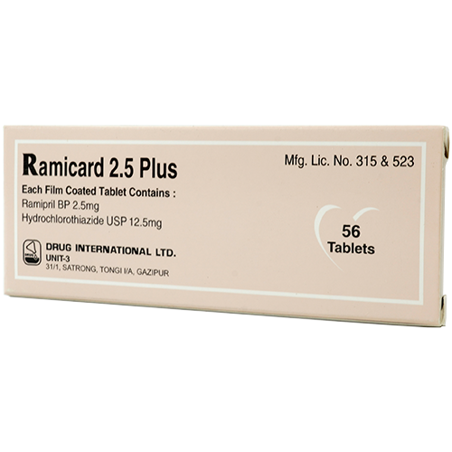 1744111158Ramicard 2.5 plus Tritace Plus (Ramipril + Hydrochlorothiazide) 2.5mg