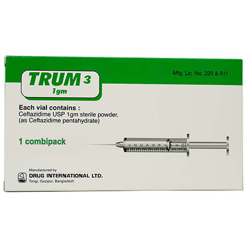 1745211154TRUM 3 1gm Fortaz (Ceftazidime Pentahydrate) 500mg