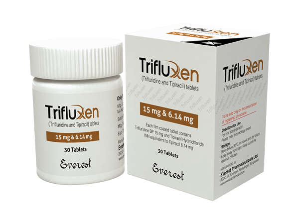 Trifluxen-600x450 Lonsurf (Trifluridine and Tipiracil) 15mg Tablets – Treatment for Metastatic Colorectal Cancer